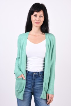 Cardigan Dama Only Onllesly Open Marine Green